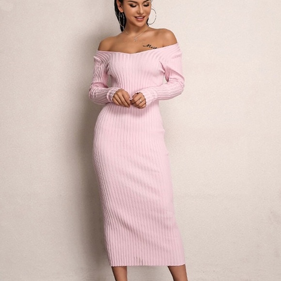 Midi Ribbed Dress - Picture 4 of 4